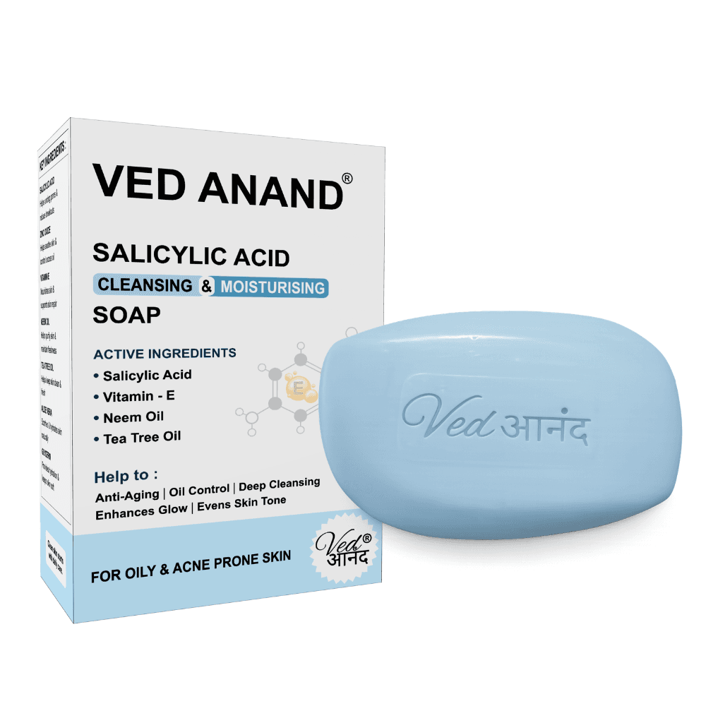 Ved Anand Salicylic Acid Cleansing & Moisturising Soap
